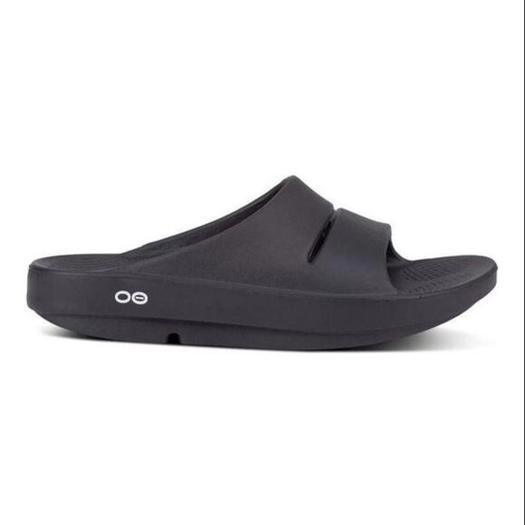 Oofos OOahh Mens Sport Flex Slide US 8 Black Recovery Sandals Shoes main image 4